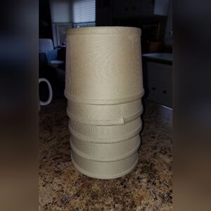 Set of 5 Lamp Shades Chandelier Shades Dark Ivory Cotton 5" Around